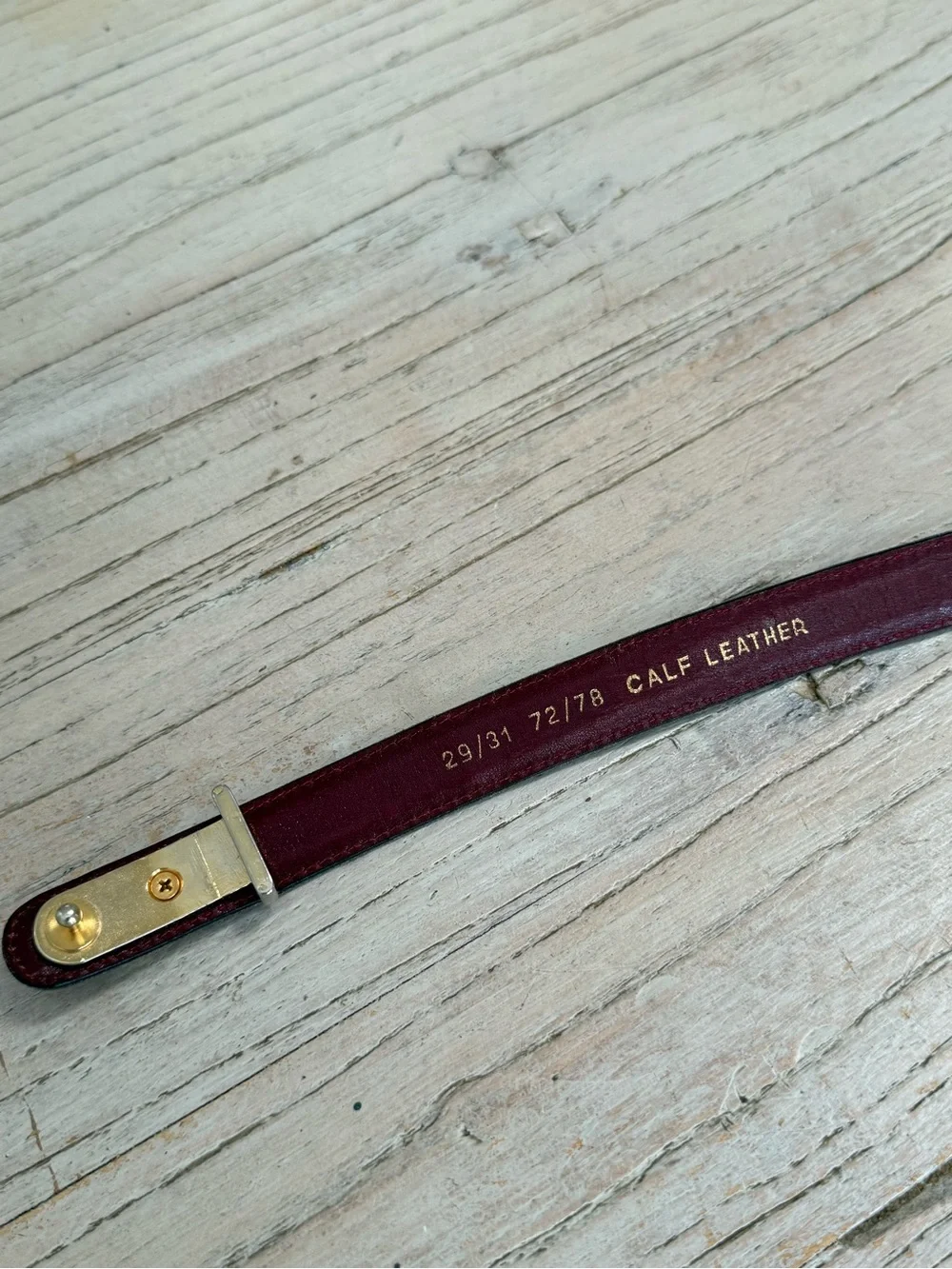Burberry vintage calf leather belt